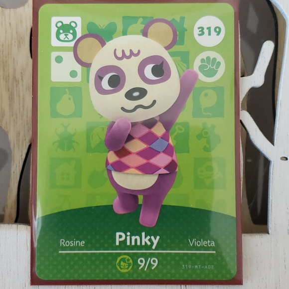 Nintendo Other - Genuine Animal Crossing amiibo card 319 Pinky